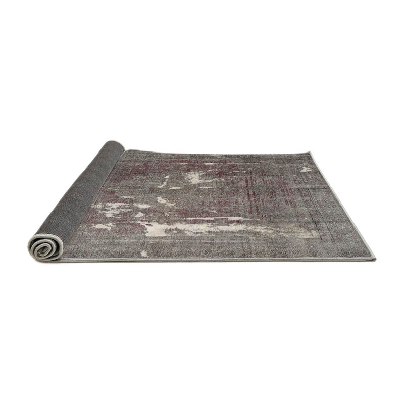 Tapis gris/brun clair traditionnel Paseo, Rond 3 pi