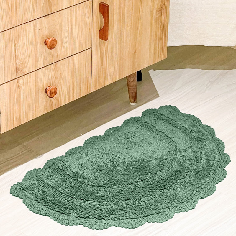 Tapis pour salle de bain Crouseville, Vert sauge