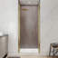 Porte de douche pivotante sans cadre