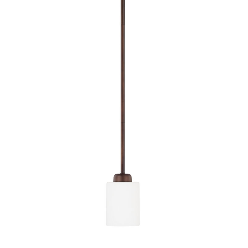 Luminaire suspendu cylindrique à 1 lumière Dixon, Bronze