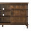 Console Erim moderne de 66 po avec finition brun foncé et assemblage requis