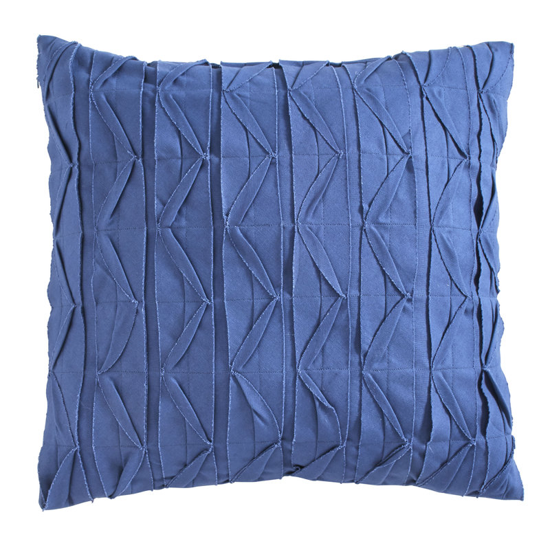 Coussin Huckaby, Bleu, 20 po x 20 po, Housse de coussin seulement