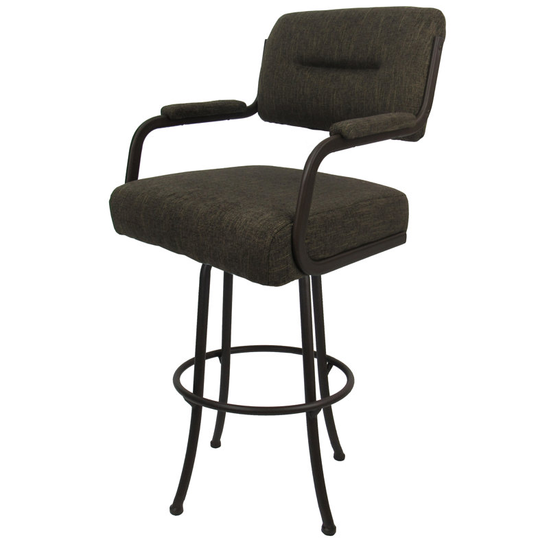 Tabouret de comptoir pivotant 26 po Melvin, Coffee, Brun Sanora, Counter Stool (26” Seat Height)