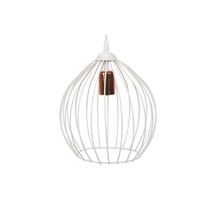 Luminaire suspendu sphérique 3 lumières, Blanc