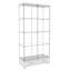 Vitrine moderne en verre avec lumières DEL, 2 grands tiroirs et 4 tablettes pour un rangement et une présentation élégants-1469304090