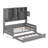 Platform Bed With Twin Size Trundle, All-In-One Cabinet And Shelf-107330296-107330299
