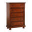 Commode à tiroirs, commode Meade, cerisier