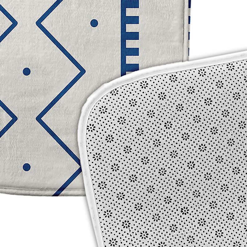 Tapis de bain GGG, L 17 po x L 24 po, Bleu