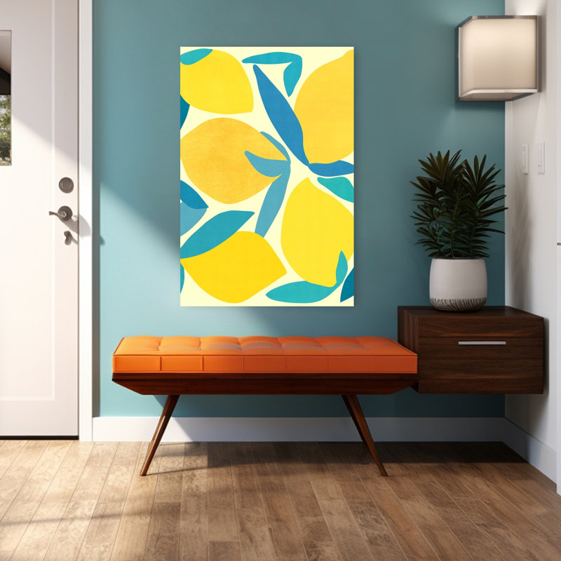 Reproduction d'art mural Lemon Shapes, 48" H x 32" W