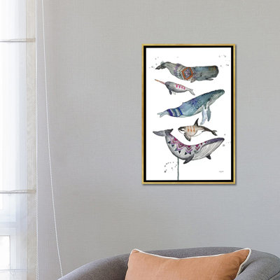 Tribal Whales par Katy Lipscomb - reproduction d'art
