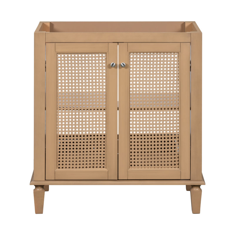 【Lavabo non inclus, meuble-lavabo de base seulement】 Meuble-lavabo de salle de bain de 30 pouces sans lavabo, meuble-lavabo autoportant avec tiroir caché, armoire de rangement pour la salle de bain, meuble de rangement en bois massif