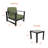 Dulcie 2-Person Seating Set With Sunbrella® Cushions-126281647