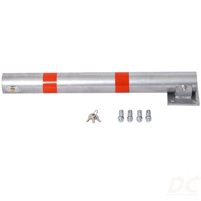 Parking Bollard,Pole Barrier With Lock ,Car Parking Protection Posts,Home Garage Street Decor ,Parking Barrier Round Gray