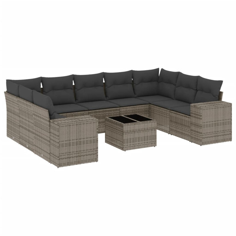 Ensemble de canapé de jardin Vidaxl PE