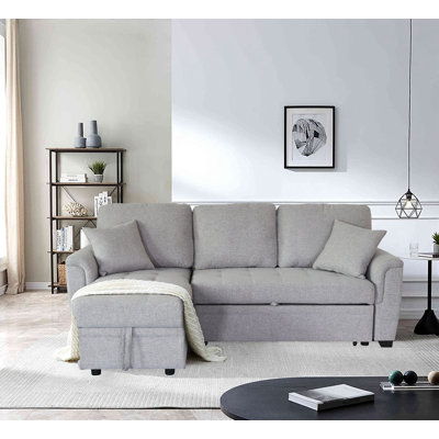 Crandell Upholstered 86.22'' Sleeper Sofa