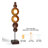 59.84" Unique/Statement Floor Lamp