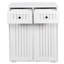 Armoire à linge avec 2 paniers à linge amovibles et 2 tiroirs