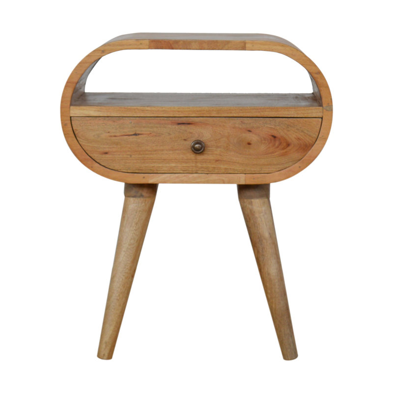 Cariotta 18'' W Unfinished Solid Wood Nightstand