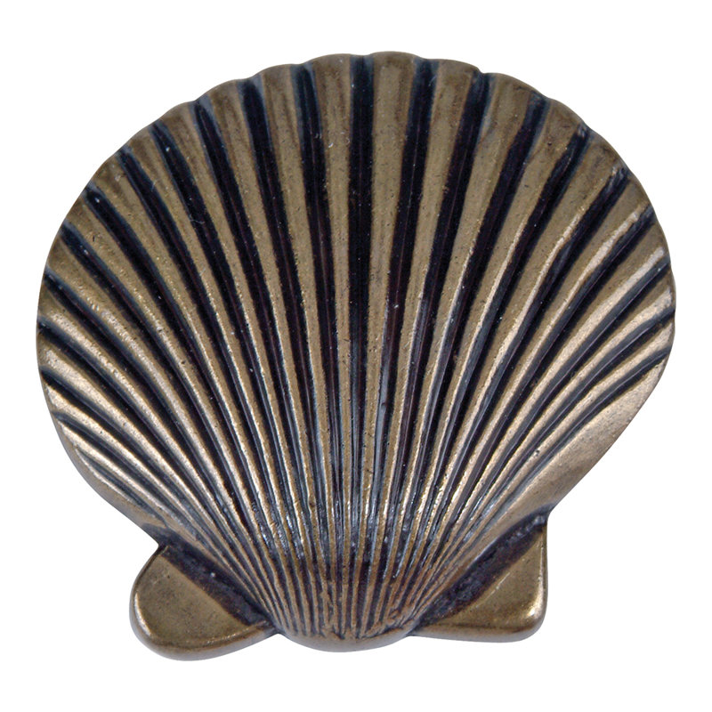 Clamshell 2" Length Novelty Knob, Burnished Bronze