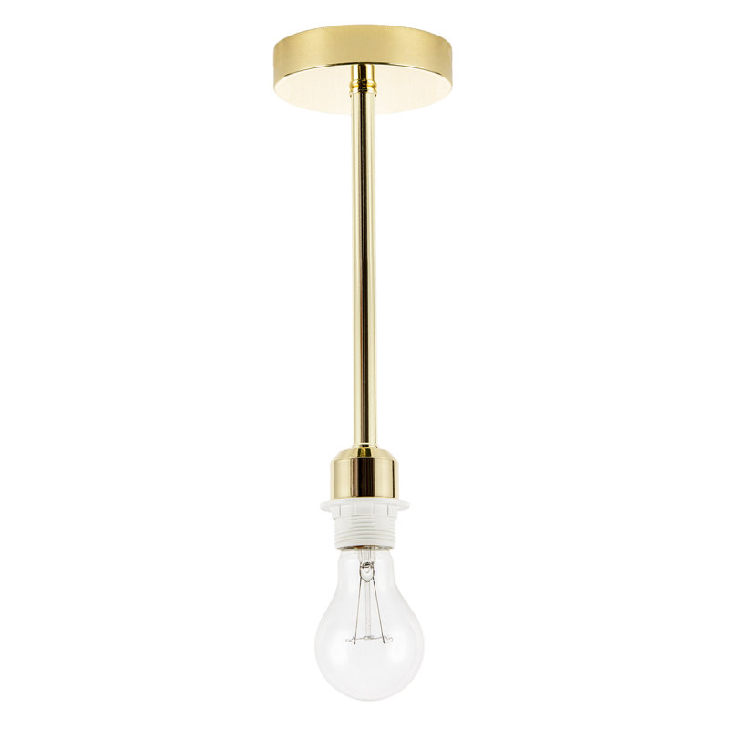Semi Flush Mount, Polished Brass