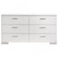 Ensemble de chambre avec très grand lit blanc très brillant 4 pièces Eastern-967328401-967328404