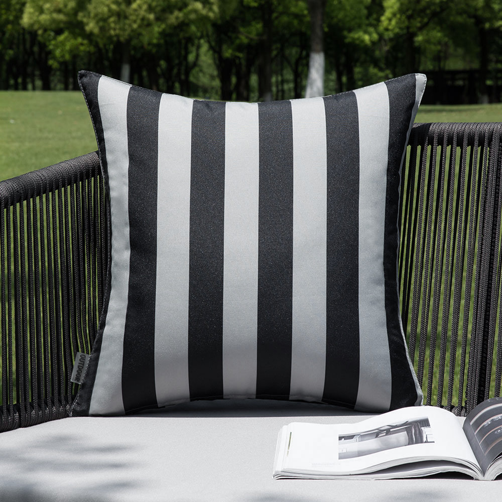Outdoor Striped Pillow Cover (Set of 2) WARISI