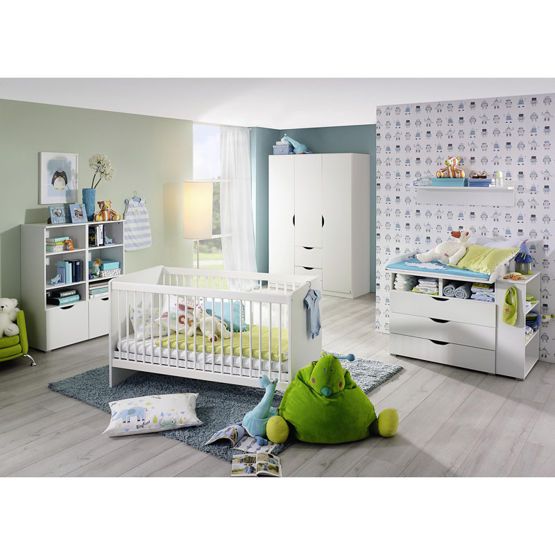 Alvara 3 Door Wardrobe, Alpine white