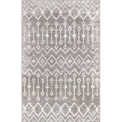 Tapis abstrait en brun