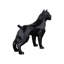 Pitbull Facet Sculpture, Matte Black