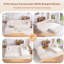Canapé modulaire de 118 pouces avec structure de forme fixe et coussins-692236229-692236230