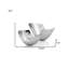 Mod Aluminum Scoop Centerpiece Bowls