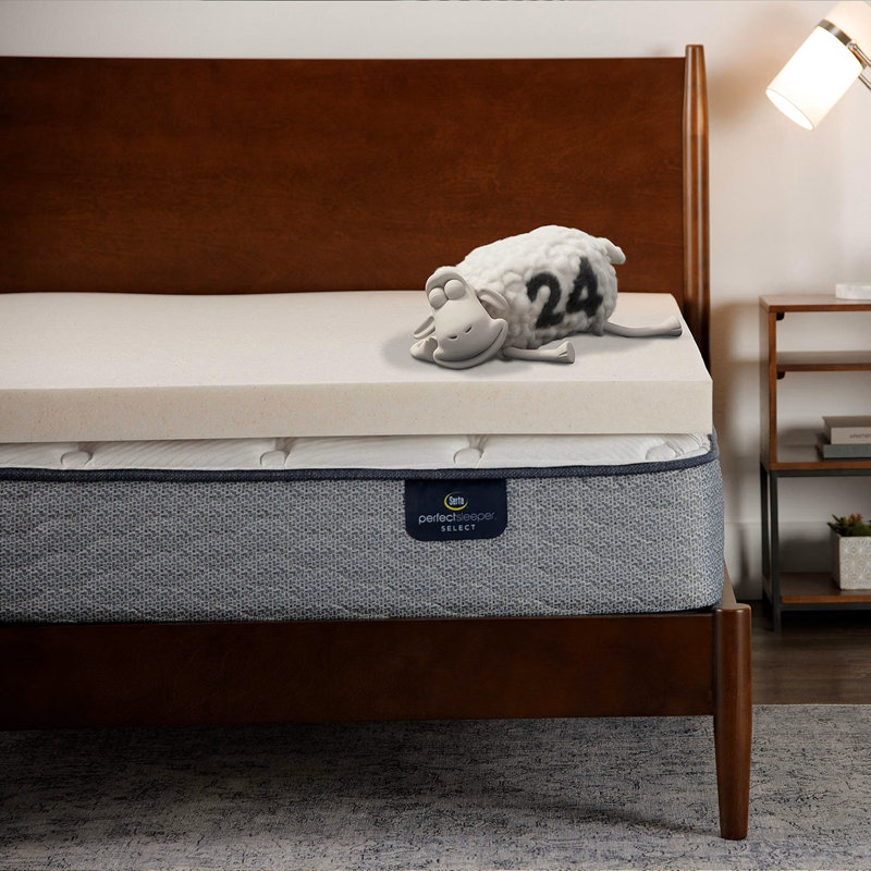 Serta CopperGel Memory Foam Mattress Topper, 3", King