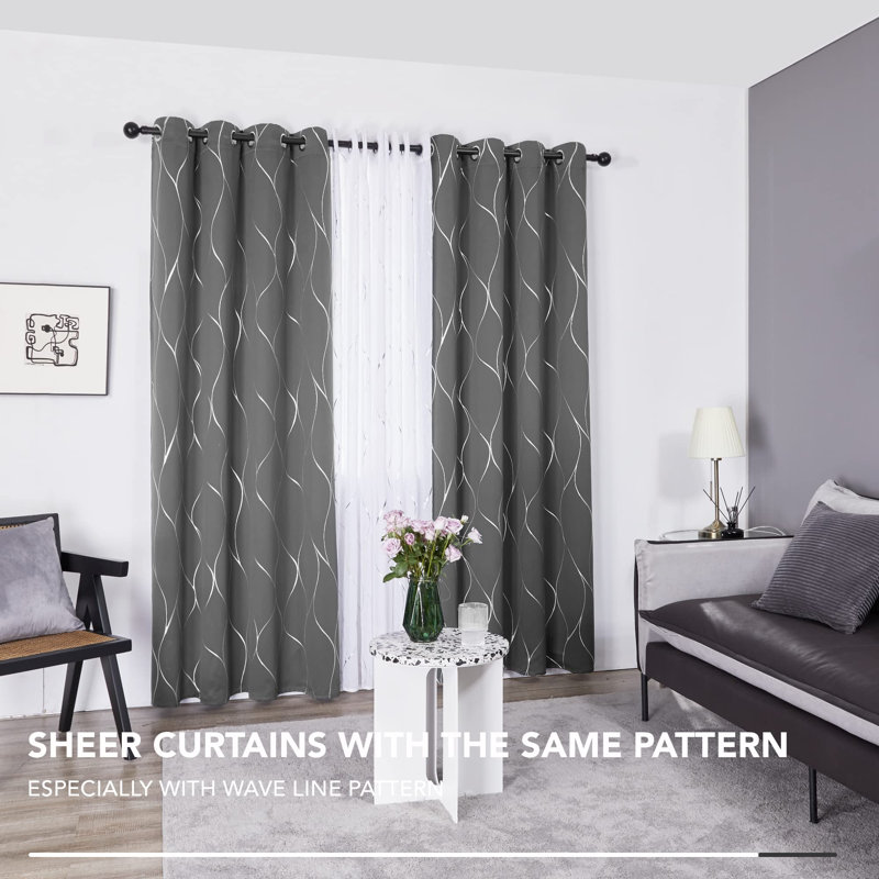 Ciclali Blackout Curtain Pair, 55cm Width x 175cm Drop