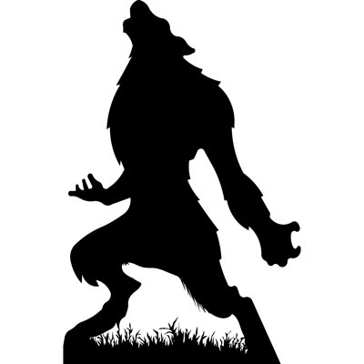Werewolf Howling Mythical Cardboard Standup