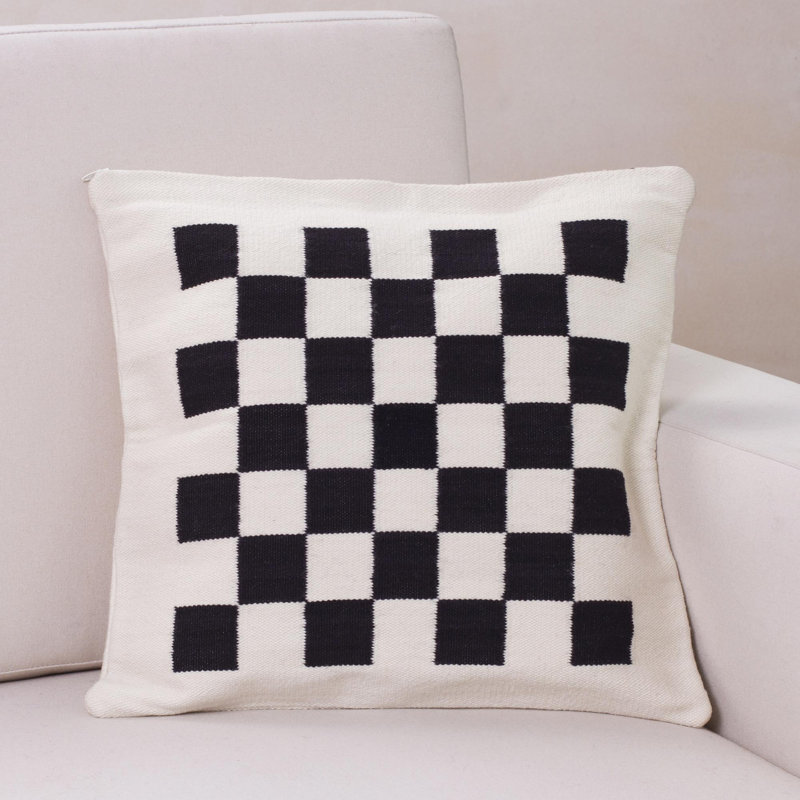 Plaid Wool Pillow Cover