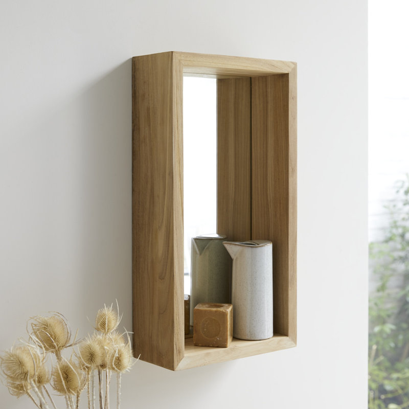 Stelle Rectangle Solid Wood Mirror