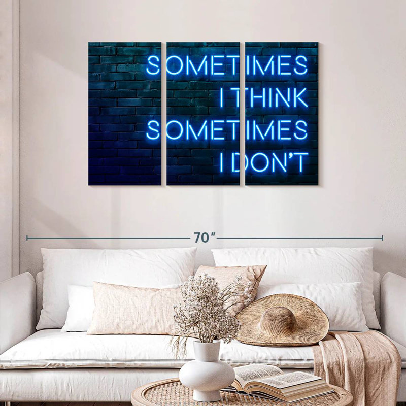 Tergel Sometimes I Think Sometimes I Don't, 28" H x 45" W