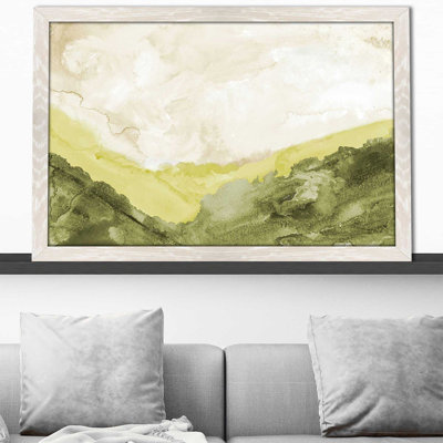 «Washed Green Landscape» par B. Danelle - Peinture