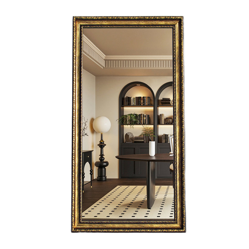 Retro American-Style Rectangular Explosion-Proof All-Round Mirror, 64.96" x 23.62"