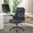 Zentrix Ultra-Modern Faux Leather Executive Office Chair with Lumbar Support, Flip-Up Arms & 360° Swivel - Ergonomic Task Chair-1290210491