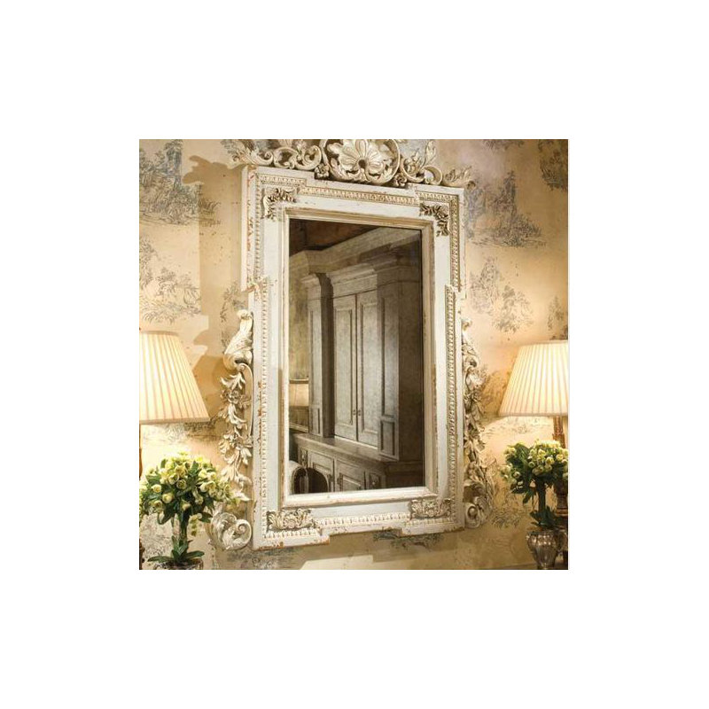 Miroir décoratif traditionnel vieilli victorian, Miel antique