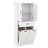 Tall Bathroom Storage Cabinet With Doors And Drawer, Storage Cabinet With Two Removable Laundry Basket, Adjustable Shelf-1763372235
