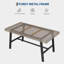 Table de salle à manger rectangulaire pour la cuisine, 55 po, 2 à 4 places, structure en métal, utilisation en appartement-519833270