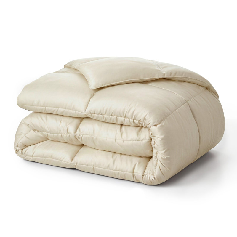 Grand Down All-Season Reversible Down Alternative Comforter-Plush & Hypoallergenic, Ivory, Queen Comforter