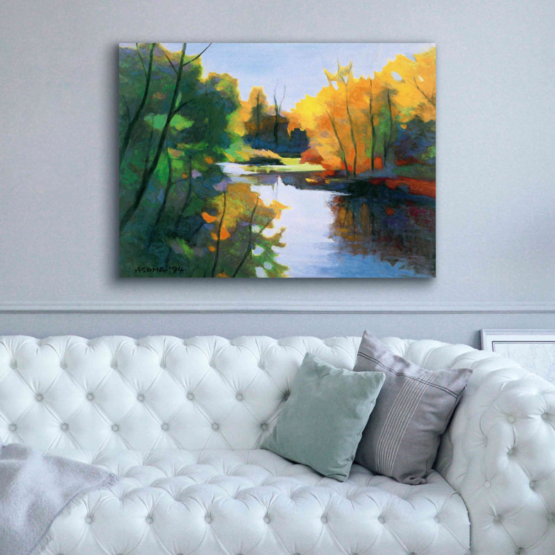 «Magic Af après-midi» par Tadashi Asoma, art mural sur toile, H 40 po x l 54 po