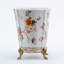 Pot à fleurs en porcelaine blanc bronze Ormolu