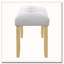 Banc rembourré moderne capitonné