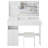 41" Large Size Left Drawer Desktop Vanity Table+Cushioned Stool Dresser Set-631448541