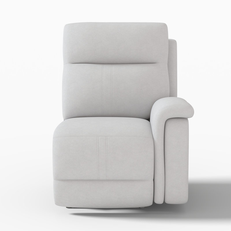 Fauteuil inclinable électrique à accoudoir droit, Argent