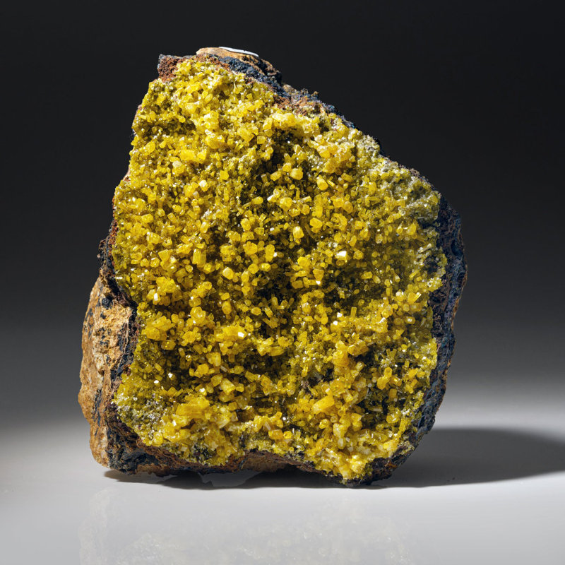 Mimétite de la mine San Pedro, San Pedro Corralitos, Chihuahua, Mexique